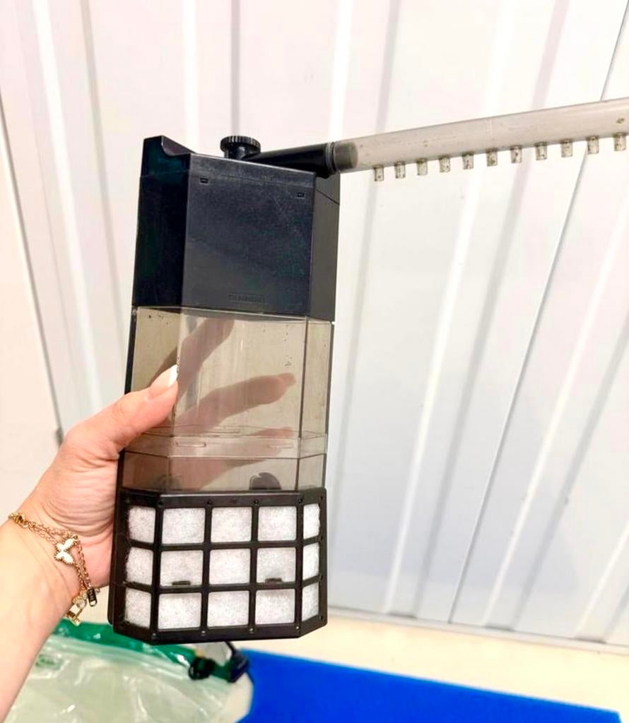 Dennerle hoekfilter XXL + babyprotect filter, Dieren en Toebehoren, Vissen | Aquaria en Toebehoren, Gebruikt, Ophalen of Verzenden