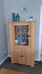 vitrinekast eiken, Ophalen, Met deur(en), Eikenhout, 50 tot 100 cm