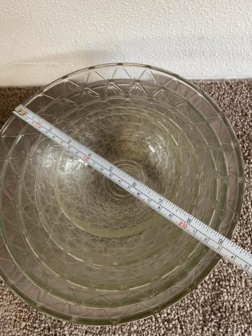 Glazen schaal met sterpatroon glas set schalen beschikbaar voor biedingen