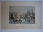 staalgravure Rotterdam haven Laurenskerk J. Jackson 19e eeuw, Antiek en Kunst, Kunst | Etsen en Gravures, Verzenden