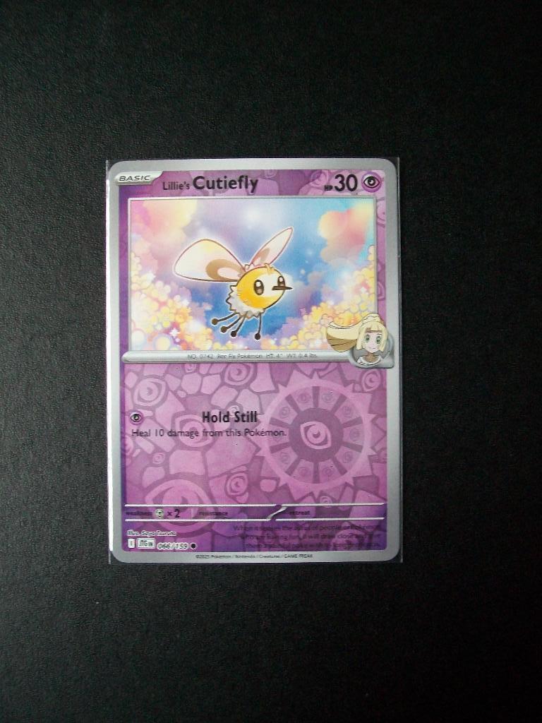 8148 Nieuwe Pokemon Kaart Holofoil Lillie's CUTIEFLY 060/159, Verzenden, Nieuw, Losse kaart, Foil