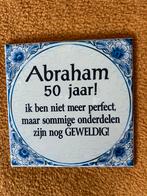 Tegeltje Abraham 50 jaar, Gebruikt, Ophalen of Verzenden