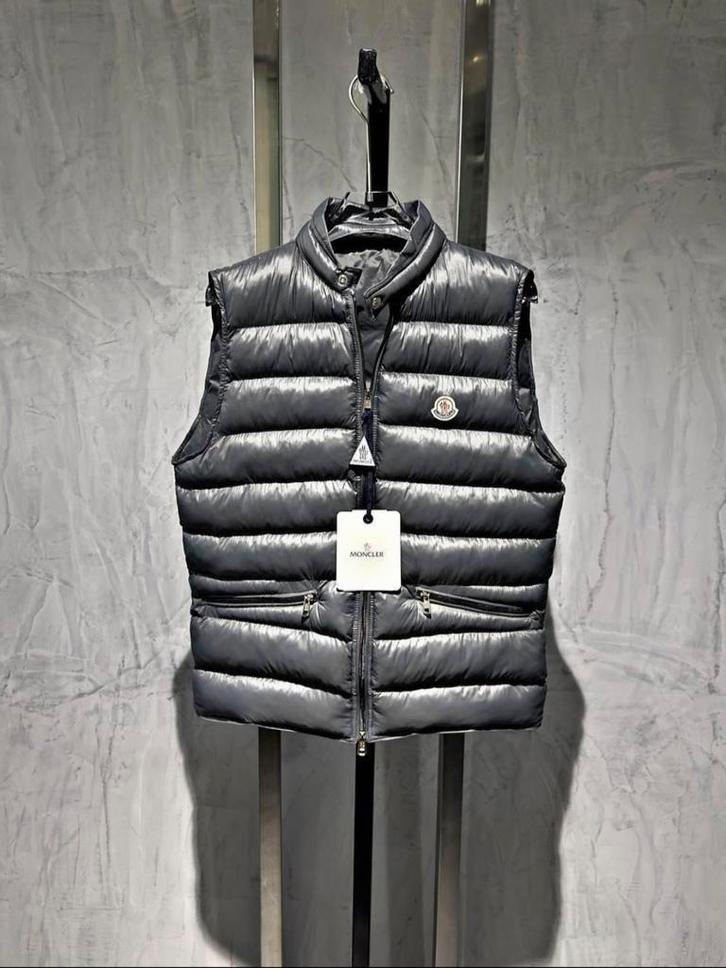 Moncler bodywarmer, Kleding | Heren, Bodywarmers, Zo goed als nieuw, Zwart, Ophalen of Verzenden