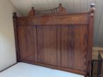 Twijfelaar, houten bed, Huis en Inrichting, Slaapkamer | Bedden, Ophalen, Gebruikt, Bruin, 190 cm of minder