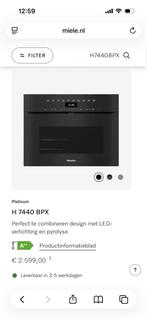 Nieuwe Miele Compact inbouw Oven H7440BPX met volle garantie, Ophalen, Nieuw, Inbouw, 45 tot 60 cm