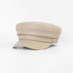 Beige schipperspet heren dames schipper sailor matroos pet, Verzenden, Nieuw, Pet