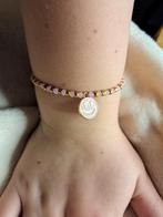 Handgemaakt kinderarmbandje met smiley - 14 cm, Ophalen of Verzenden, Nieuw