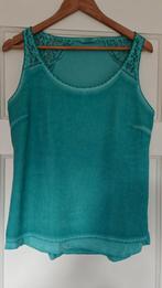 Donker-turquoise top van Image, maat L, Ophalen of Verzenden, Zo goed als nieuw, Zonder mouw, Groen