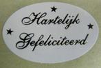 Verjaardag # 20 stickers Hartelijk Gefeliciteerd, Hobby en Vrije tijd, Ophalen of Verzenden, Nieuw, Meerdere stickers