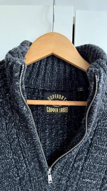 Superdry Copper Label wollen trui met rits maat L beschikbaar voor biedingen
