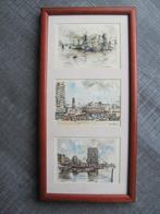 Jan Korthals - Rotterdam - 3 prenten, Minder dan 50 cm, Gebruikt, Ophalen of Verzenden, Print