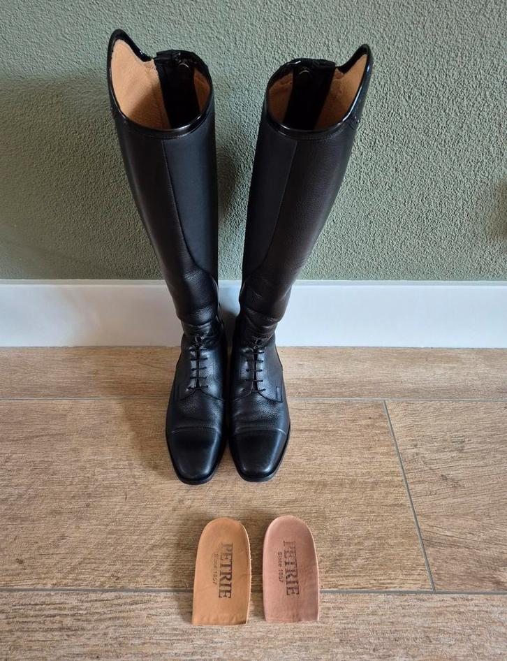 Petrie rijlaarzen model Luca, zwart, maat 40, inleghak, Dieren en Toebehoren, Paardrijkleding, Zo goed als nieuw, Dames, Schoeisel