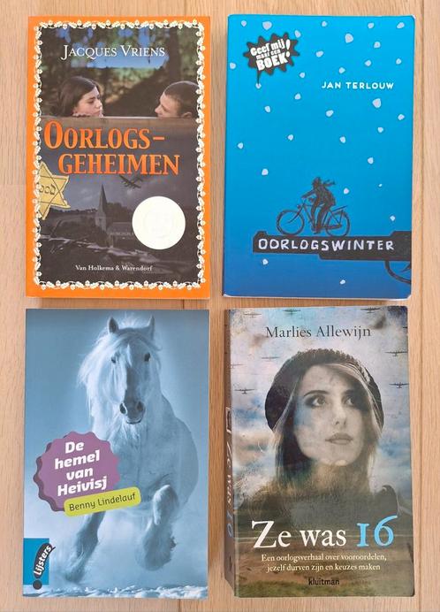 Vier 'oorlogsboeken" : samen €17,50, Boeken, Kinderboeken | Jeugd | 13 jaar en ouder, Zo goed als nieuw, Ophalen of Verzenden