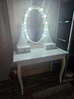 Ikea kaptafel met spiegel en licht, Ophalen of Verzenden, Zo goed als nieuw, 50 tot 100 cm, Minder dan 100 cm