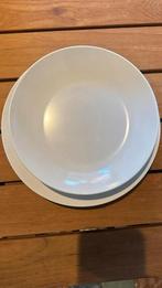 8x Mepal borden kleur wit camping, Ophalen of Verzenden