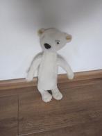 Superzacht wit glad pluche stokstaartje geborduurde ogen, Ophalen of Verzenden, Nieuw, Konijn