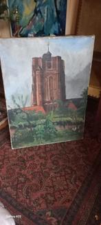 Kerktoren Oirschot Jan van Riel (  1907 -1988 Tilburg ), Antiek en Kunst, Kunst | Schilderijen | Klassiek, Ophalen of Verzenden