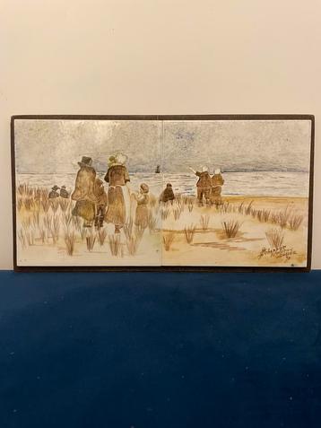 J.W. Schipper NL | klein tegeltableau | ‘goede reis’ | 1979 beschikbaar voor biedingen