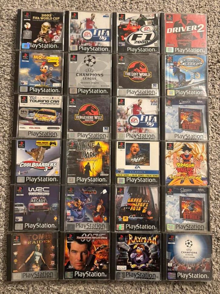 Lot van 24 leuke games (PS1), Spelcomputers en Games, Games | Sony PlayStation 1, Gebruikt, Ophalen of Verzenden