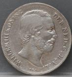 Nette zilveren 1 gulden 1857 - Willem 3, Postzegels en Munten, Munten | Nederland, Zilver, 1 gulden, Koning Willem III, Losse munt