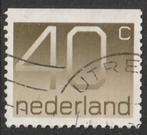 Nederland 1976 1111G Crouwel 40c Boven ong, Gest, Postzegels en Munten, Postzegels | Nederland, Ophalen of Verzenden, Na 1940
