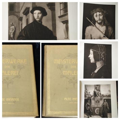 2 Antiek Meisterwerke der malerei alte Meister Kunstboeken, Boeken, Kunst en Cultuur | Beeldend, Gelezen, Schilder- en Tekenkunst