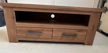 Nieuw Massief eiken TV-meubel – 118 cm – whitewash finish beschikbaar voor biedingen