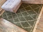 Vloerkleed midpolig hoogpolig groen creme wit karwei, Ophalen, Gebruikt, 150 tot 200 cm, 200 cm of meer