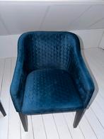 Eettafel stoelen blauw Monolith 77 met honing raat stiksel, Huis en Inrichting, Ophalen, Blauw, Zo goed als nieuw, Vier