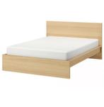 Malm bedframe 180 x 200 met lattenbodem én lades, Ophalen, Beige, Tweepersoons, Zo goed als nieuw