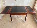 Antieke Uitschuifbare Eettafel met Lederen Blad, Antiek en Kunst, Antiek | Meubels | Tafels, Ophalen