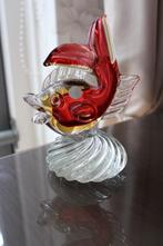 Vintage Murano Sommerso Art Glass vis beeld c 1960, Antiek en Kunst, Ophalen of Verzenden