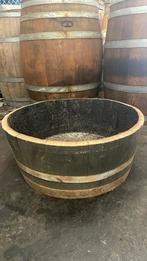 Eiken bloembak waterdicht 70x30cm als vijver of moestuinbak, Ophalen, Rond, Nieuw, 60 tot 100 cm