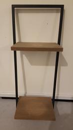 Hout/metaal rekje: hoog 53cm x breed 20cm, Huis en Inrichting, Woonaccessoires | Wandplanken en Boekenplanken, Ophalen, Zo goed als nieuw