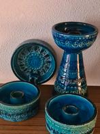 Bitossi Aldo Londi kandelaars, asbak, en hoge kandelaar., Ophalen of Verzenden