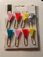 Grote kleurrijke paperclips – Set van 8. Nieuw, Ophalen of Verzenden, Nieuw