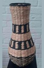 Mooie rotan vaas 43cm hoog, Huis en Inrichting, Woonaccessoires | Vazen, Ophalen, Overige kleuren, Minder dan 50 cm, Glas