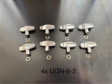 4 sets Pearl UGN 6/2 wing nut M6 beschikbaar voor biedingen