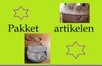 8 vintage spullen pakket retro oma blik lepel tas vazen boek, Ophalen of Verzenden