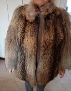 Bontjas van wasbeer bont, Ophalen of Verzenden, Gedragen, Maat 38/40 (M), Bruin