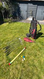 Dames golfset met tas, trolley en 6 golfclubs linkshandig, Ophalen, Gebruikt, Overige merken