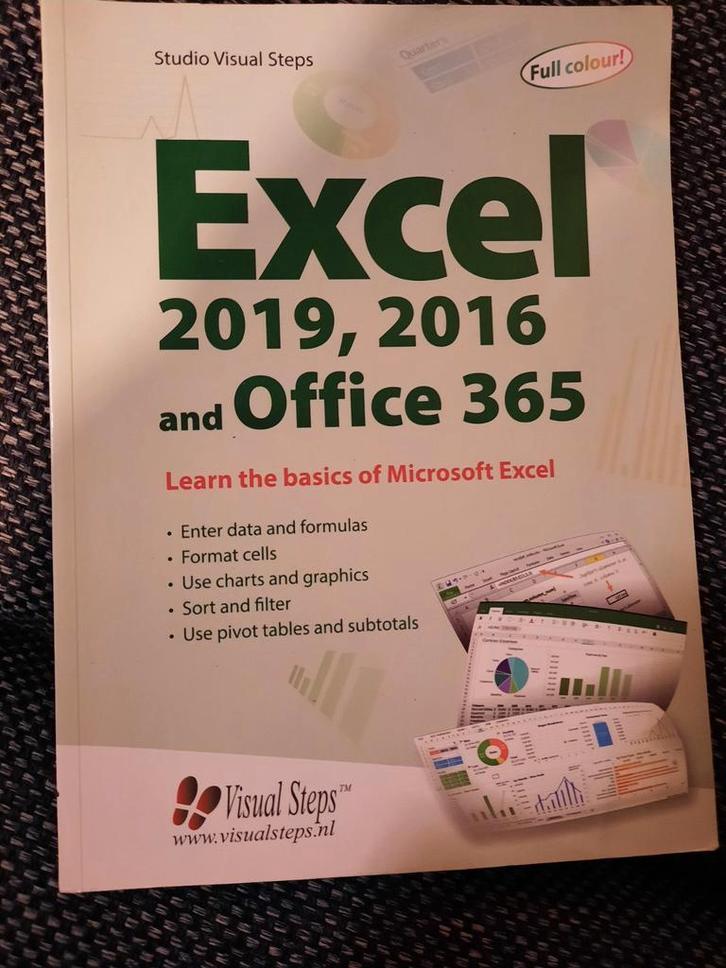 Excel 2019, 2016 en Office 365 Boek, Boeken, Informatica en Computer, Nieuw, Software, Ophalen of Verzenden