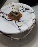 Salontafel. 90 cm  hoog 47 cm, Ophalen, 50 tot 100 cm, Rond, 50 tot 100 cm