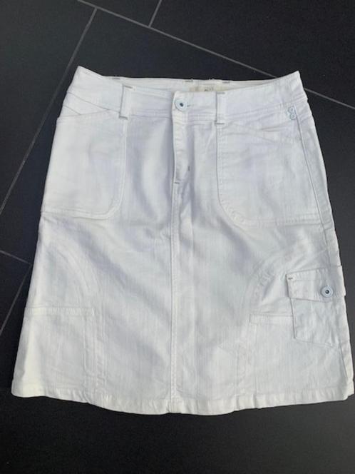 Spijkerrok wit maat 36 Stretch, Kleding | Dames, Rokken, Gedragen, Maat 36 (S), Wit, Boven de knie, Ophalen of Verzenden