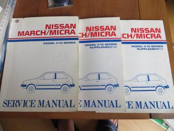 Nissaan Micra K10 werkplaatsboek + aanvullingen 1983 '87 '88 beschikbaar voor biedingen