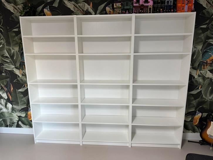 IKEA Billy 80x28x202 wit 3 stuks, Huis en Inrichting, Stoffering | Gordijnen en Lamellen, Zo goed als nieuw, 200 cm of meer, 50 tot 100 cm