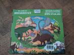 Vloerpuzzel dinosaurus met boekje 205 stukjes, Ophalen of Verzenden, Meer dan 50 stukjes, Zo goed als nieuw