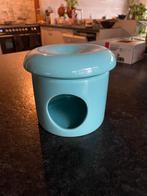 Trixie Hamsterhuisje - Blauw Keramiek, Overige materialen, Blauw, Ophalen of Verzenden, Zo goed als nieuw