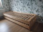 Utaker stapelbaar bed, Ikea, twee grenen bedden van 80x200, Huis en Inrichting, Slaapkamer | Bedden, Ophalen, Eenpersoons, Wit