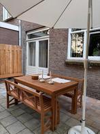 Mooie tuinmeubelen, Tuin en Terras, Ophalen, Teakhout, Zo goed als nieuw, Bank